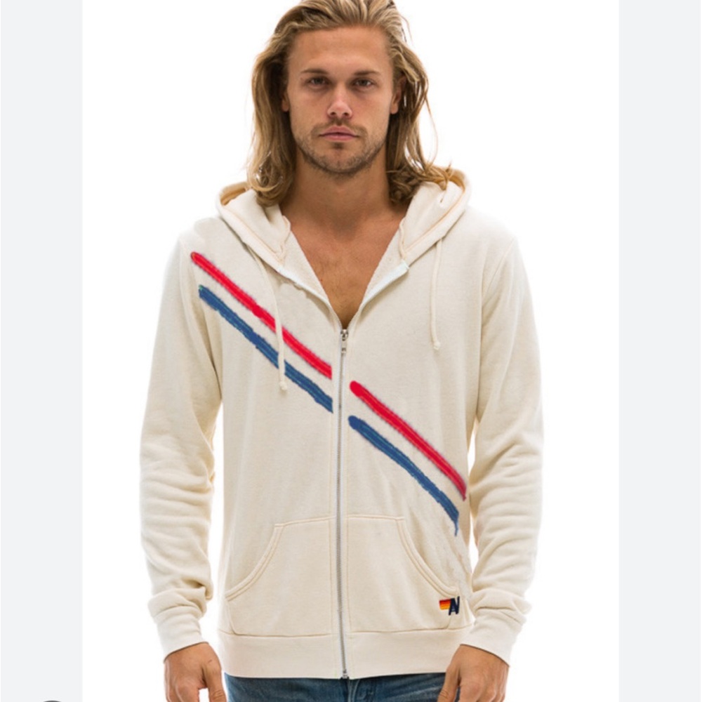 Unisex XL Aviator Nation Pray for Snow Zip-up Hoodie